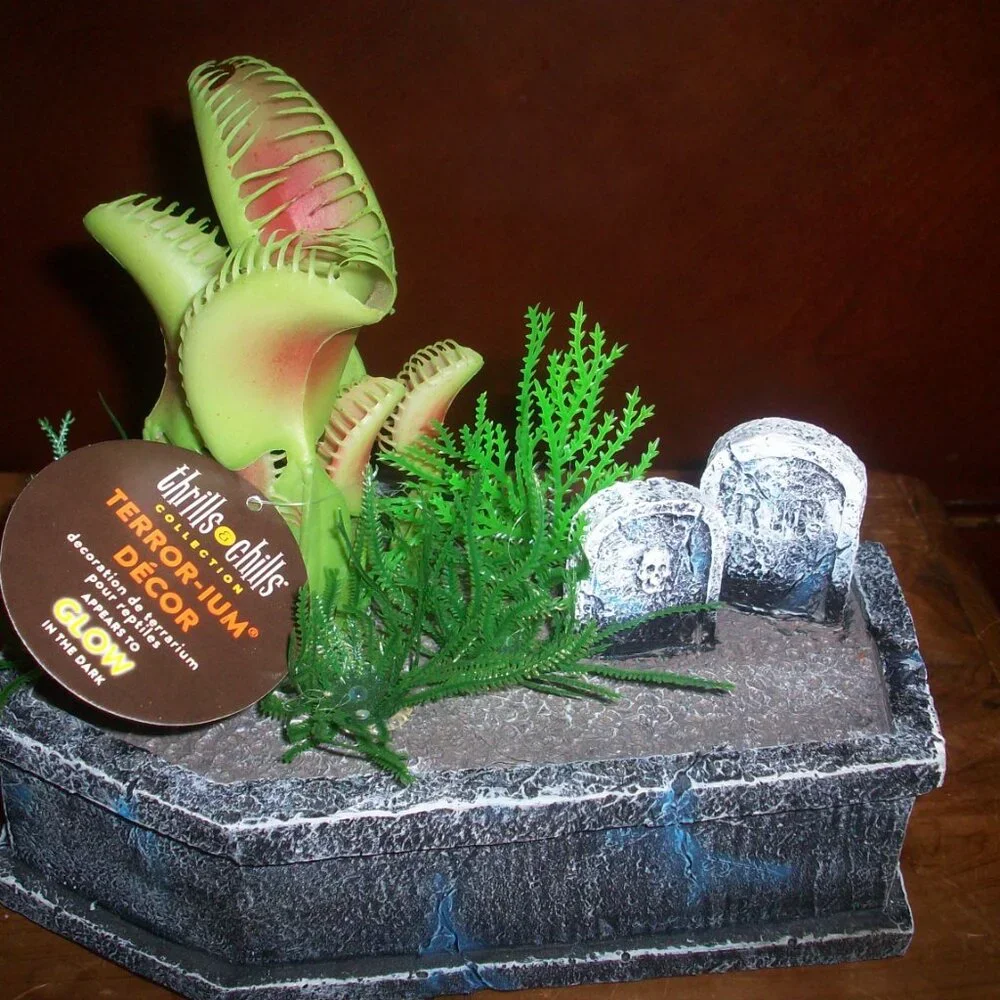 Venus Flytrap Coffin Aquarium Fish Tank Decorations Decor 8